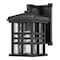 Westinghouse One-Light Outdoor Wall Lantern, Dusk Dawn Sens, Txtrd Blk Almn Clr Gls 6204500 - alternate 1
